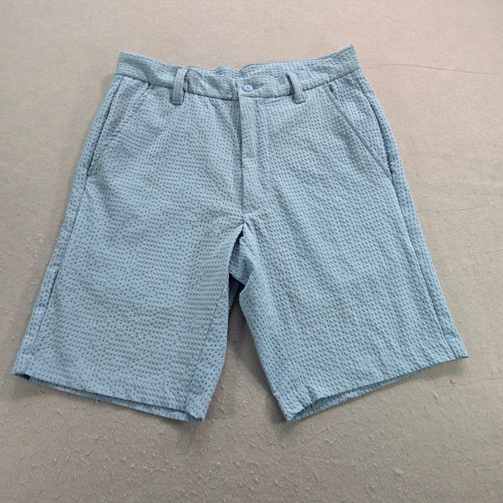 FootJoy Mens Lightweight Blue Textured Golf Shorts Size 30 Performance Stretch